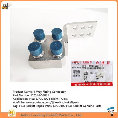 4- מחבר מתאים דרך|חלקי תיקון מלגזה של Heli|מלגזה של CPCD100 חלקים מקוריים|D25jh -53031